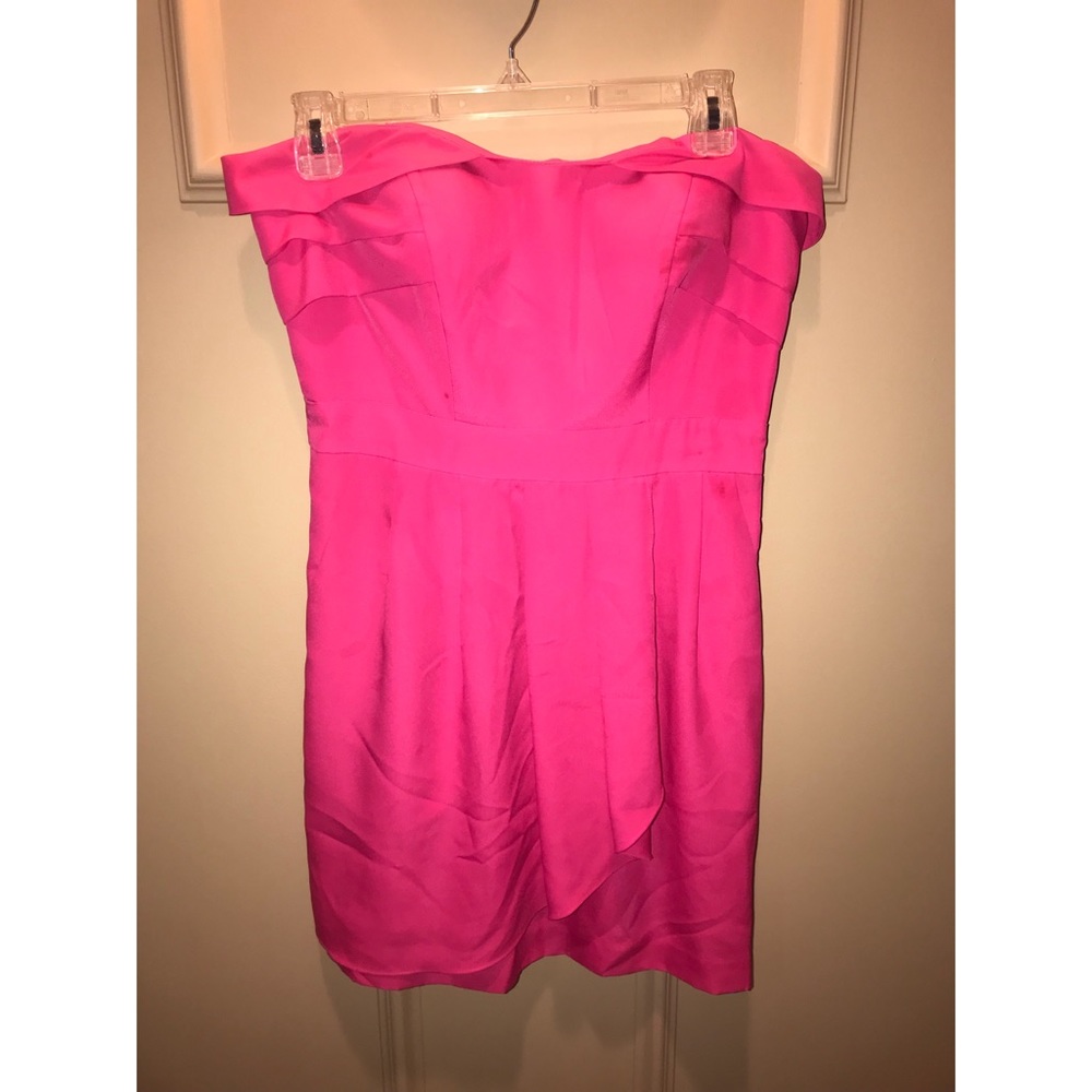 Strapless Hot Pink Dress